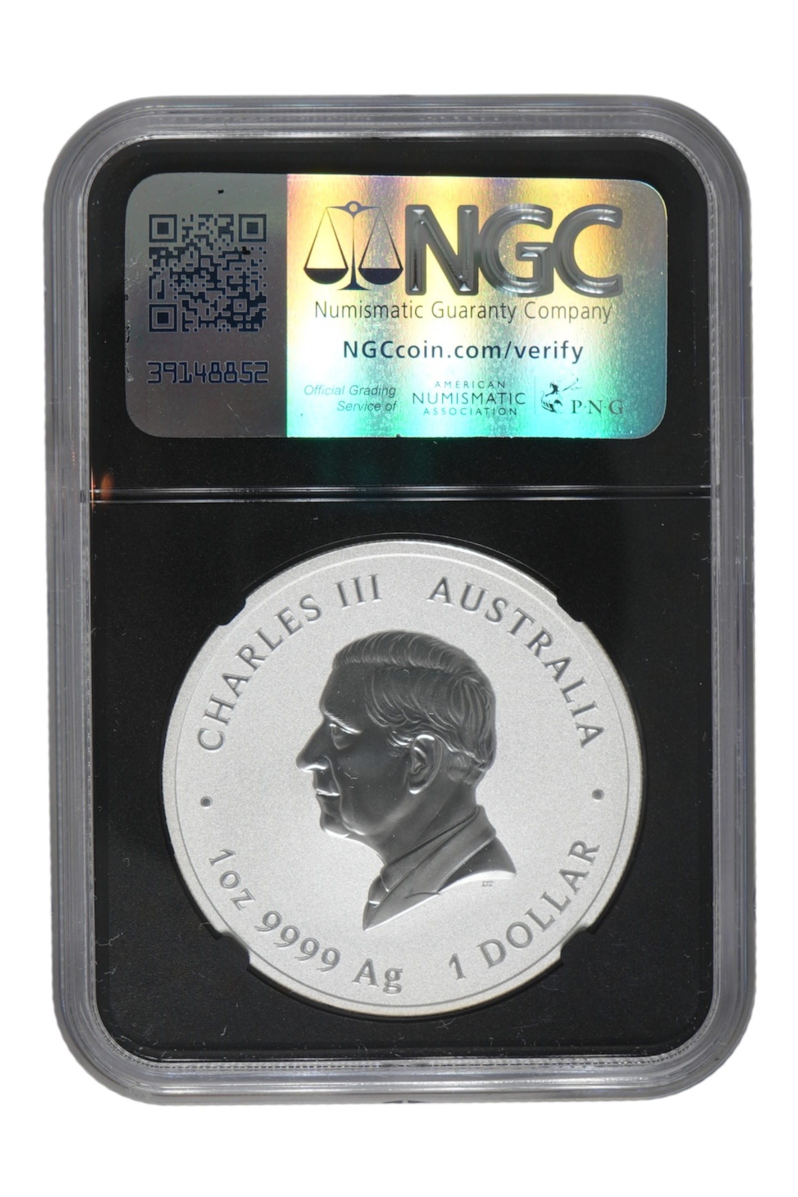 2025-P 1 oz Silver Australia Lunar Snake (Dragon Privy) NGCX MS-10