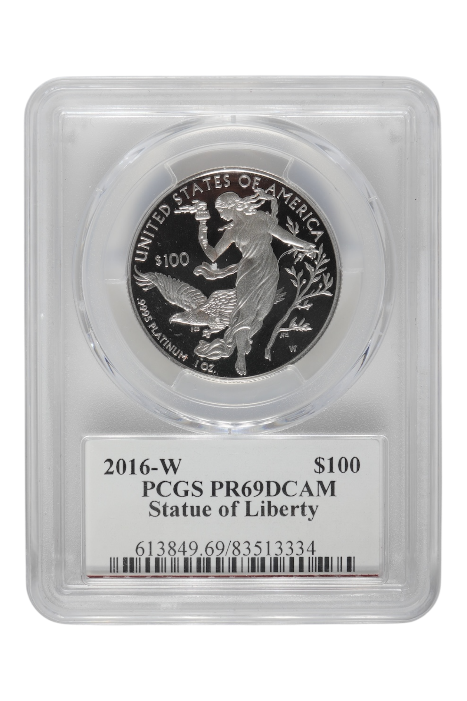 2016-W 1 oz American Platinum Eagle PCGS PR 69 DCAM