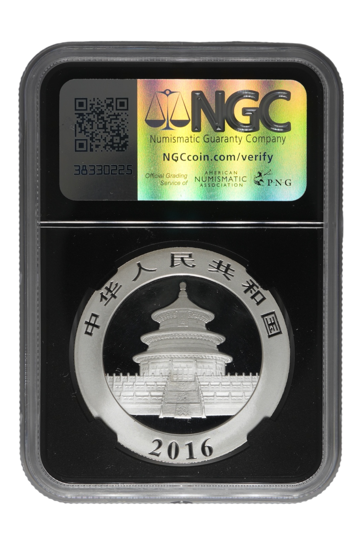 2016 30 g China Chinese Silver Panda NGCX 9.9