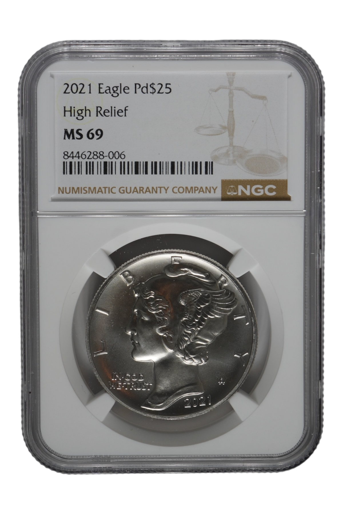 2021 1 oz American Palladium Eagle NGC MS 69