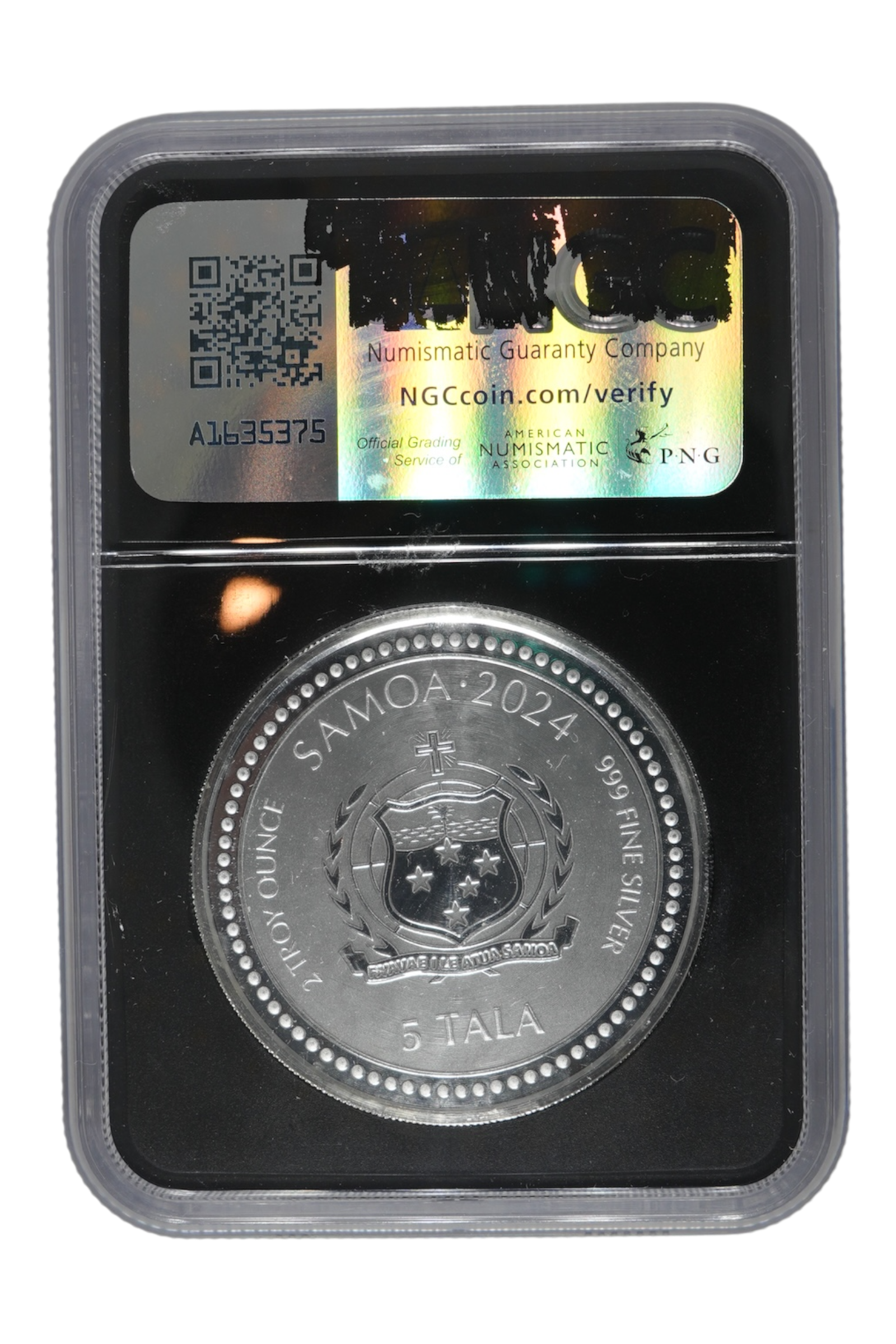 2024 1.998 oz Silver Lunar Dragon NGC MS 69