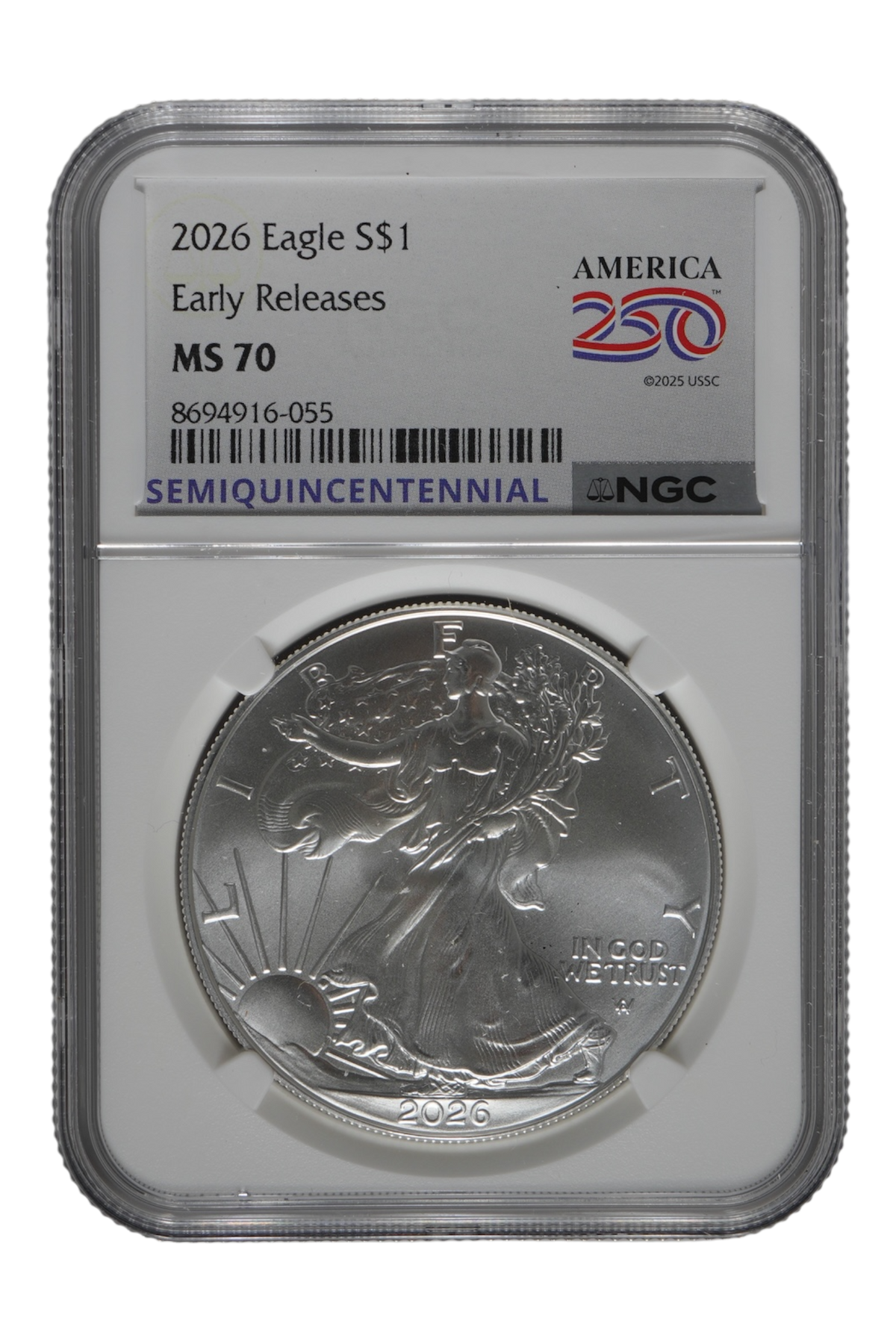 2026 1 oz American Silver Eagle NGC MS 70 ER