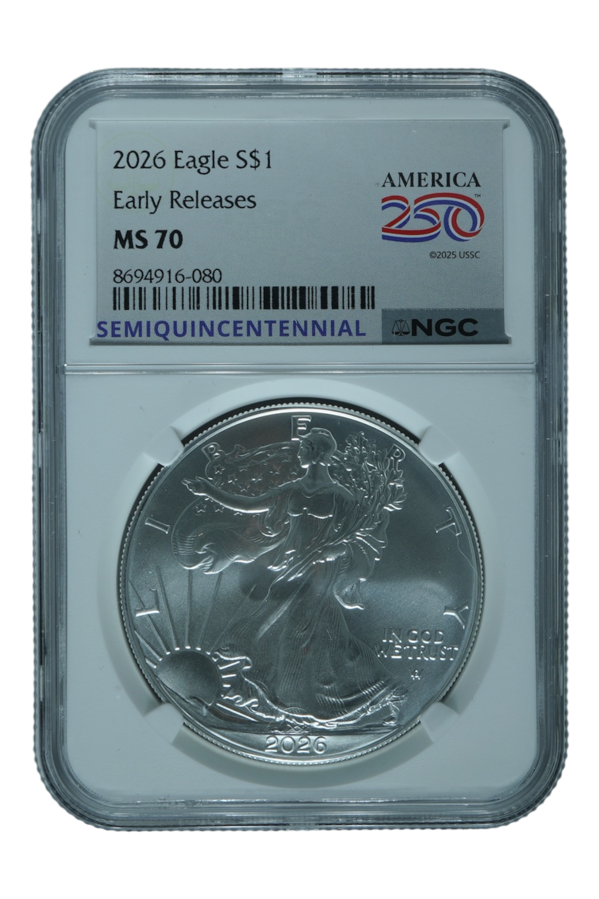 2026 1 oz American Silver Eagle NGC MS 70 ER