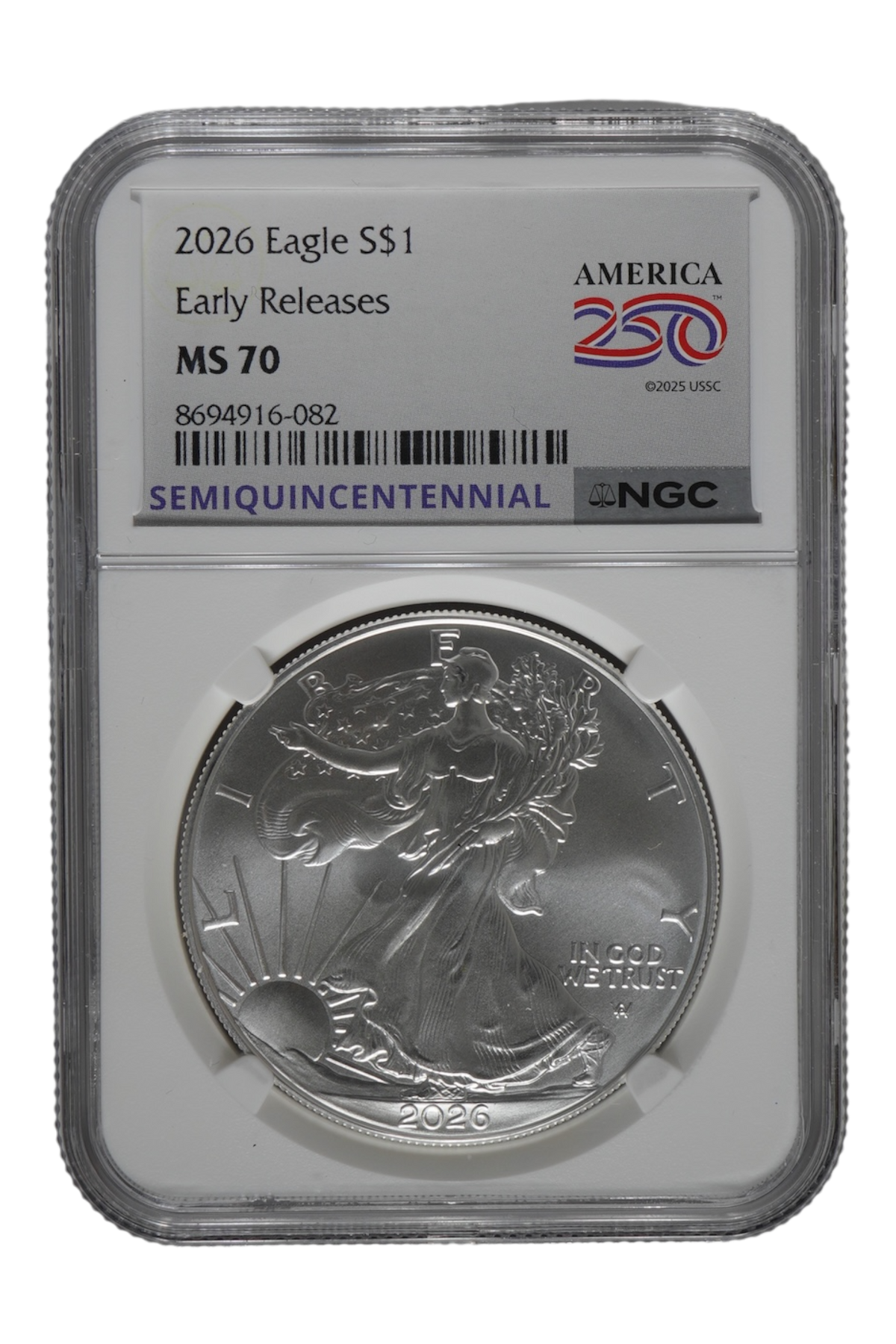 2026 1 oz American Silver Eagle NGC MS 70 ER