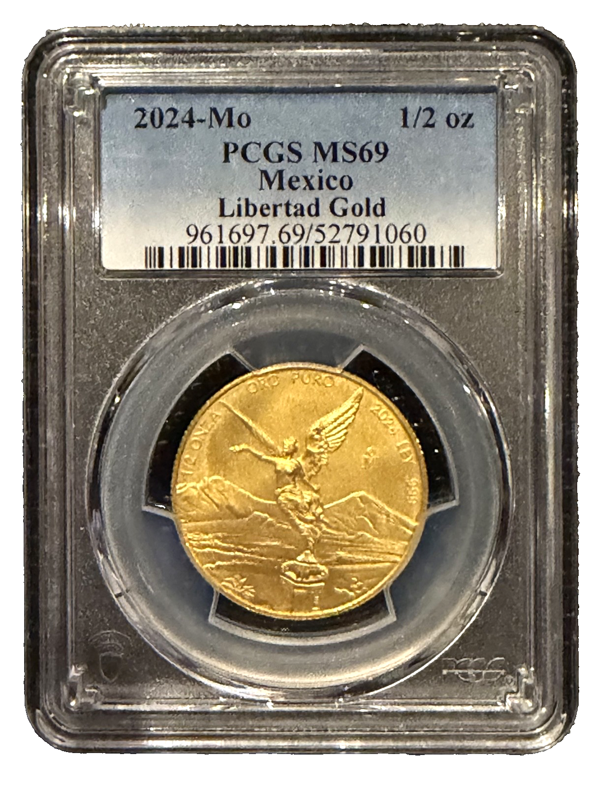 🇲🇽 2024-Mo Mexico Gold 1/2 Onza Libertad PCGS MS69 – Brilliant Uncirculated
