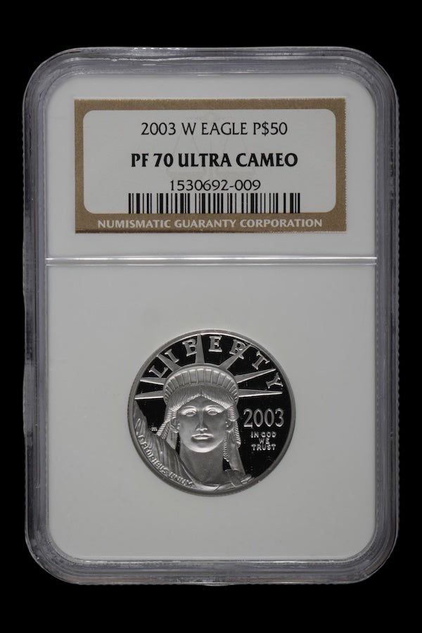 2003-W 1/2 oz Platinum Eagle NGC PF 70 Ultra Cameo