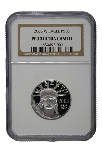 2003-W 1/2 oz Platinum Eagle NGC PF 70 Ultra Cameo