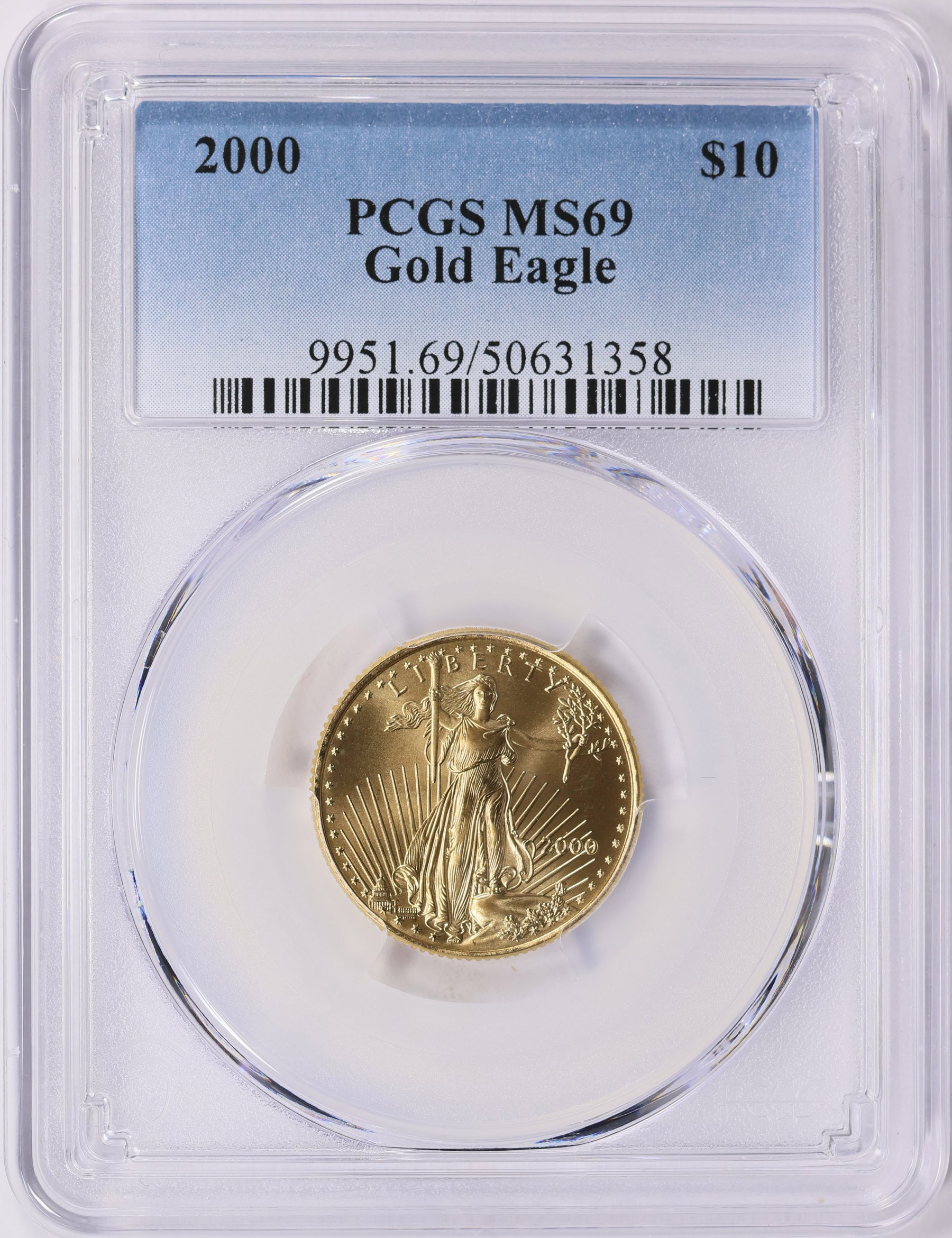 2000 $10 Quarter-Ounce Gold American Eagle PCGS MS-69