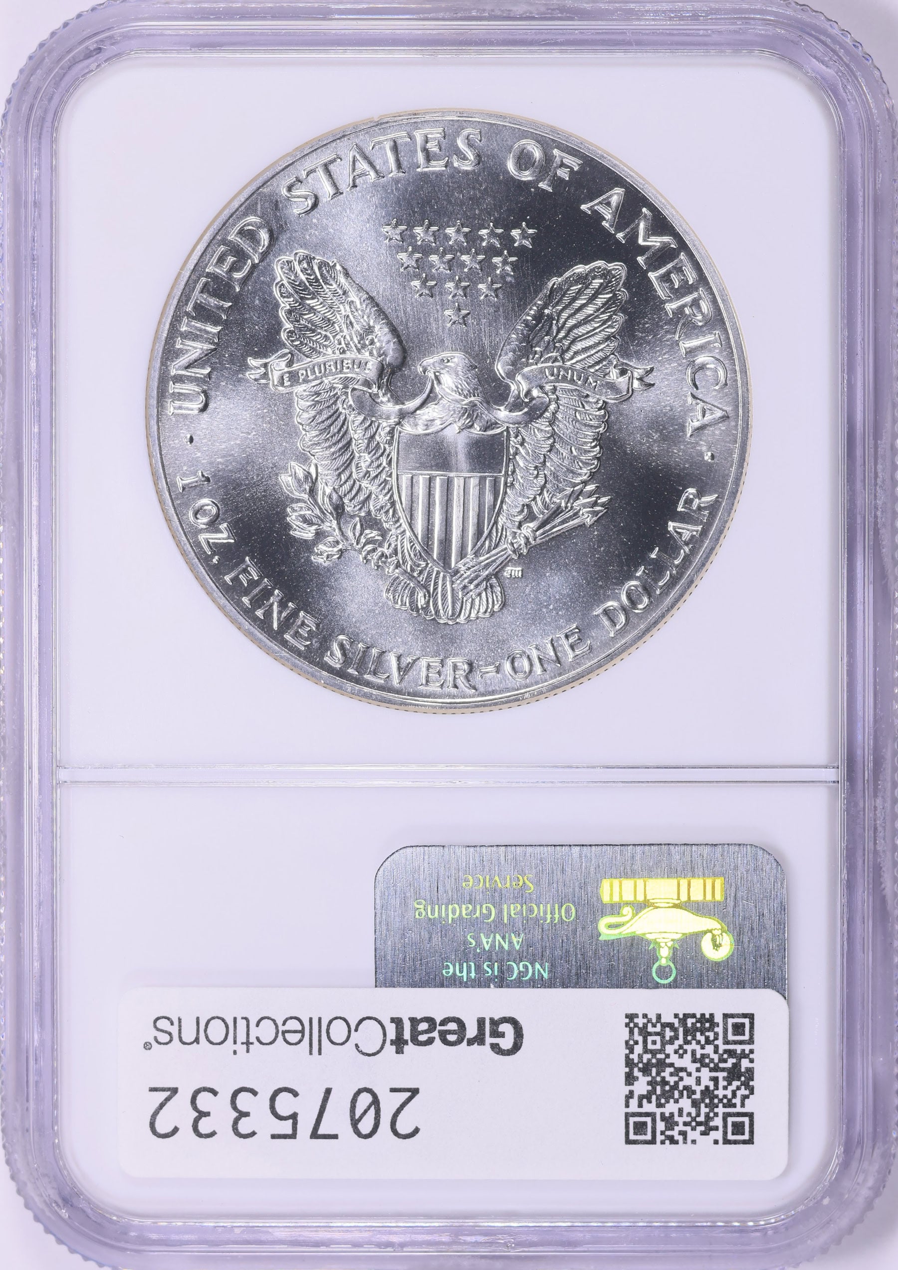 1988 1 oz American Silver Eagle NGC MS 69