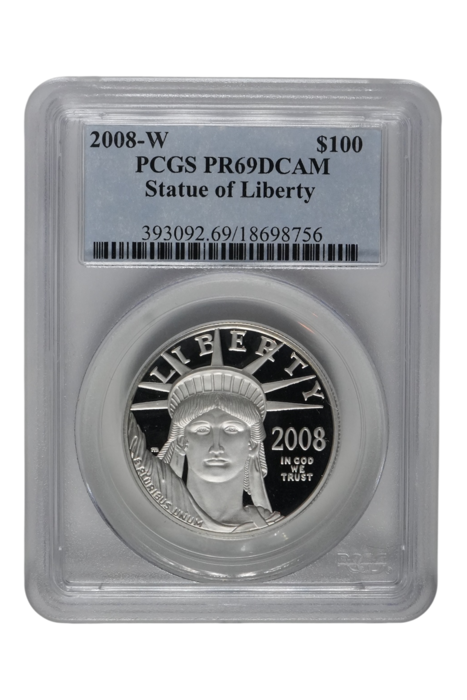 2008-W 1 oz American Platinum Eagle PCGS PR-69 DCAM