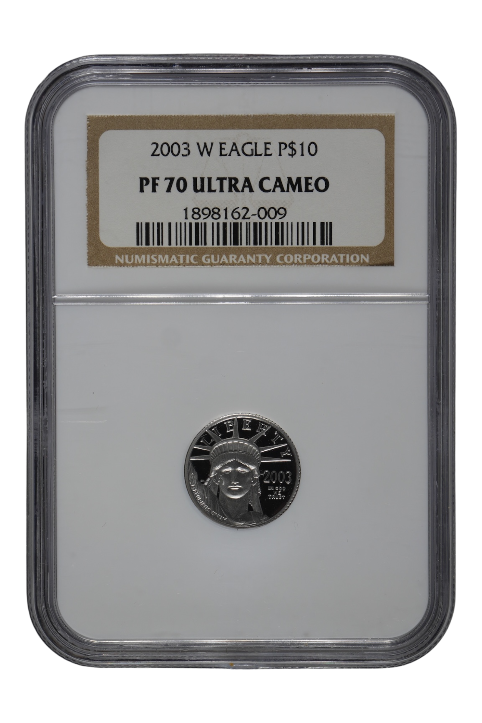 2003-W 1/10 oz Platinum Eagle NGC PF 70 Ultra Cameo