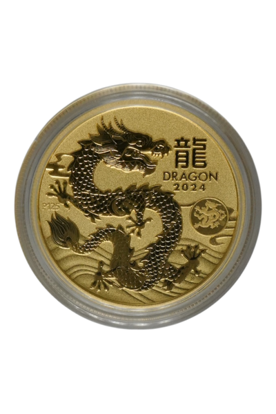 2024 1 oz Gold Australia Lunar Dragon BU