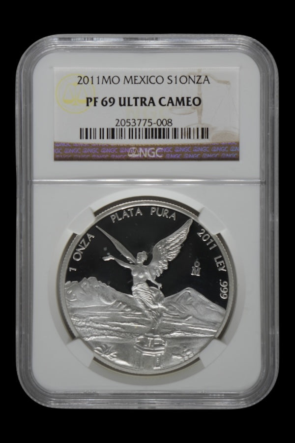 2011-Mo 1 oz Silver Mexico Libertad Proof NGC PF 69 Ultra Cameo
