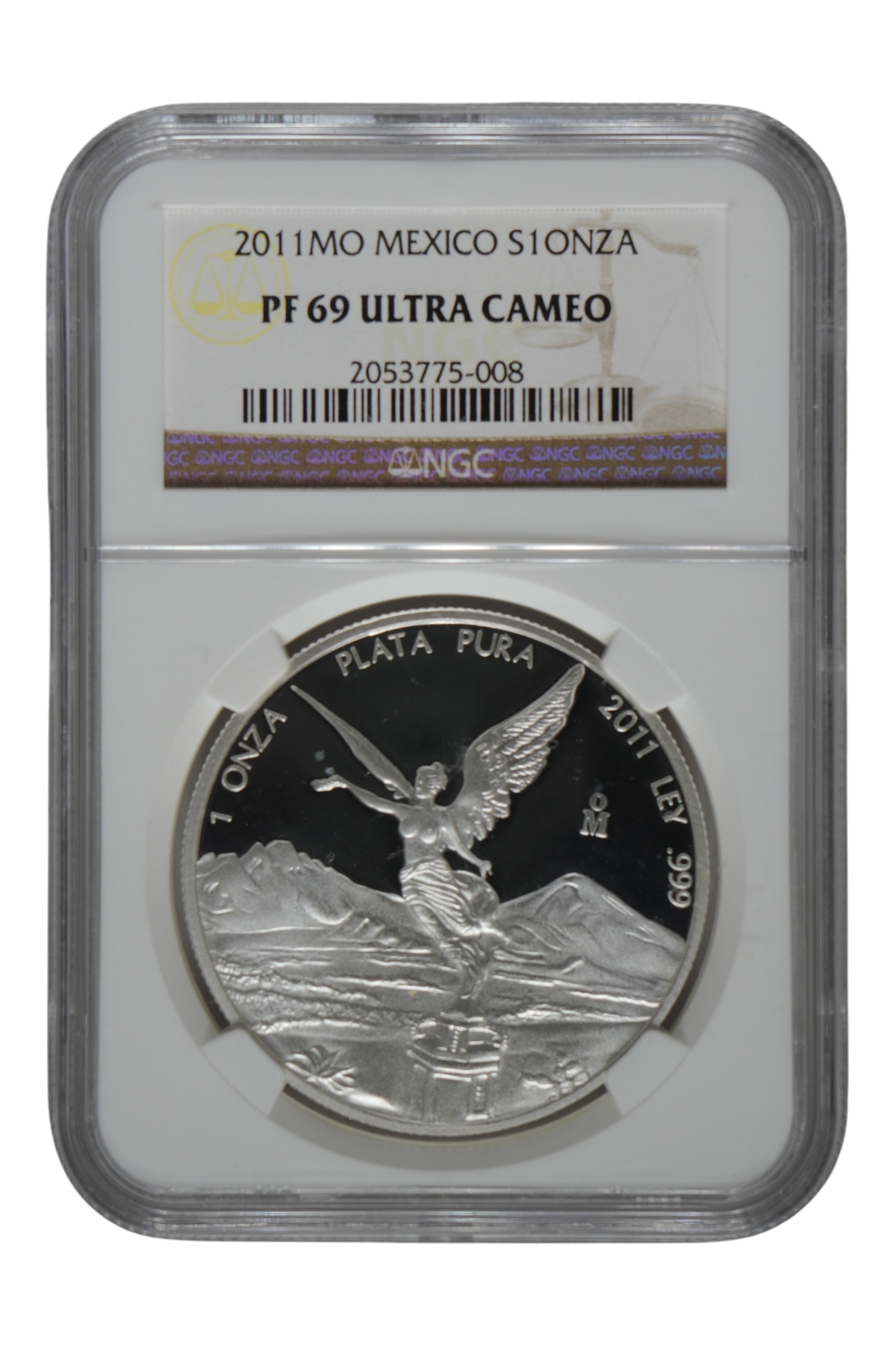 2011-Mo 1 oz Silver Mexico Libertad Proof NGC PF 69 Ultra Cameo