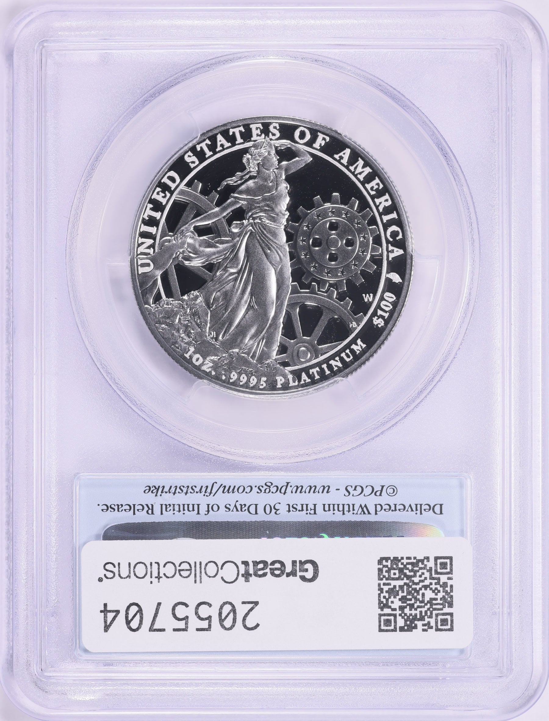 2013-W $100 One-Ounce Platinum American Eagle First Strike PCGS Proof-69 DCAM