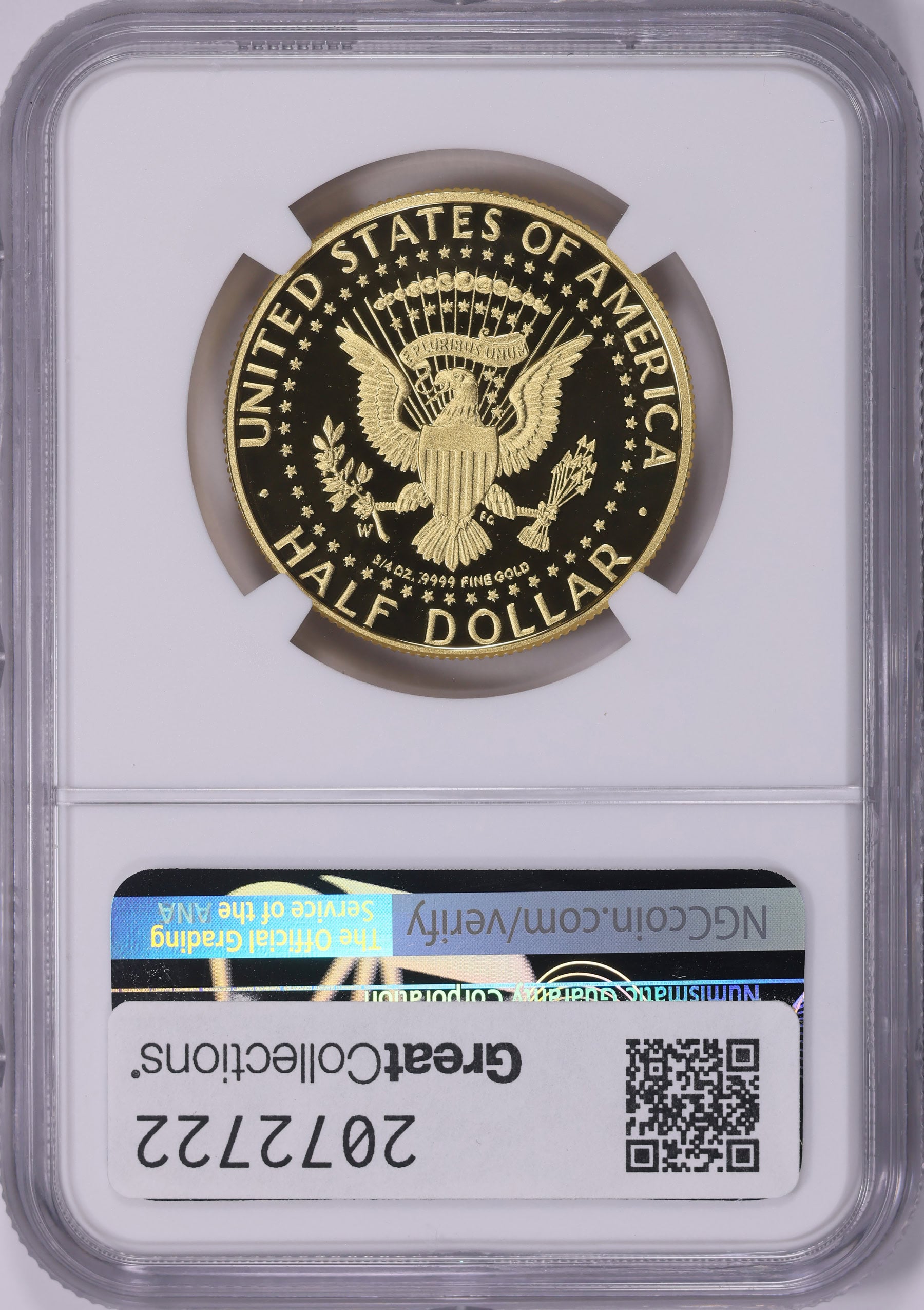 2014-W John F. Kennedy Gold Half Dollar 50th Anniversary NGC Proof-70 UC