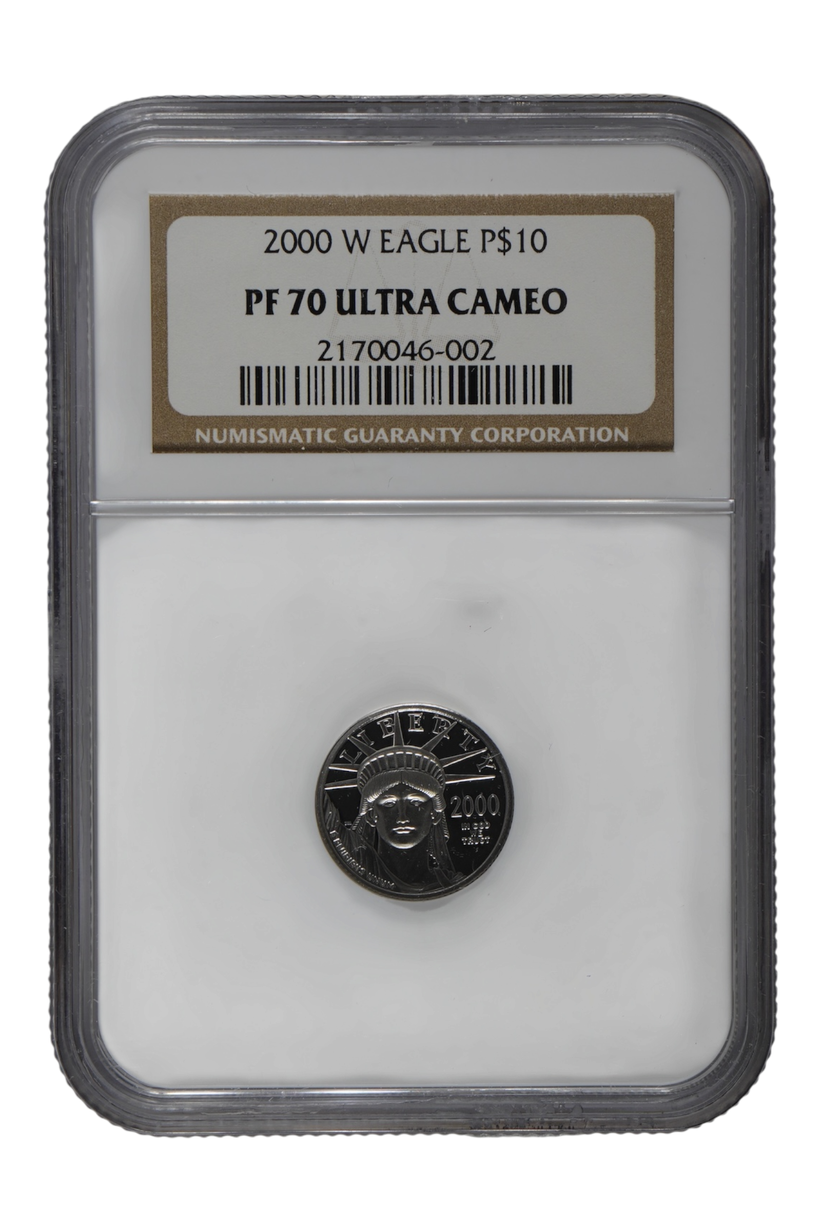 2000-W 1/10 oz Platinum Eagle NGC PF 70 Ultra Cameo