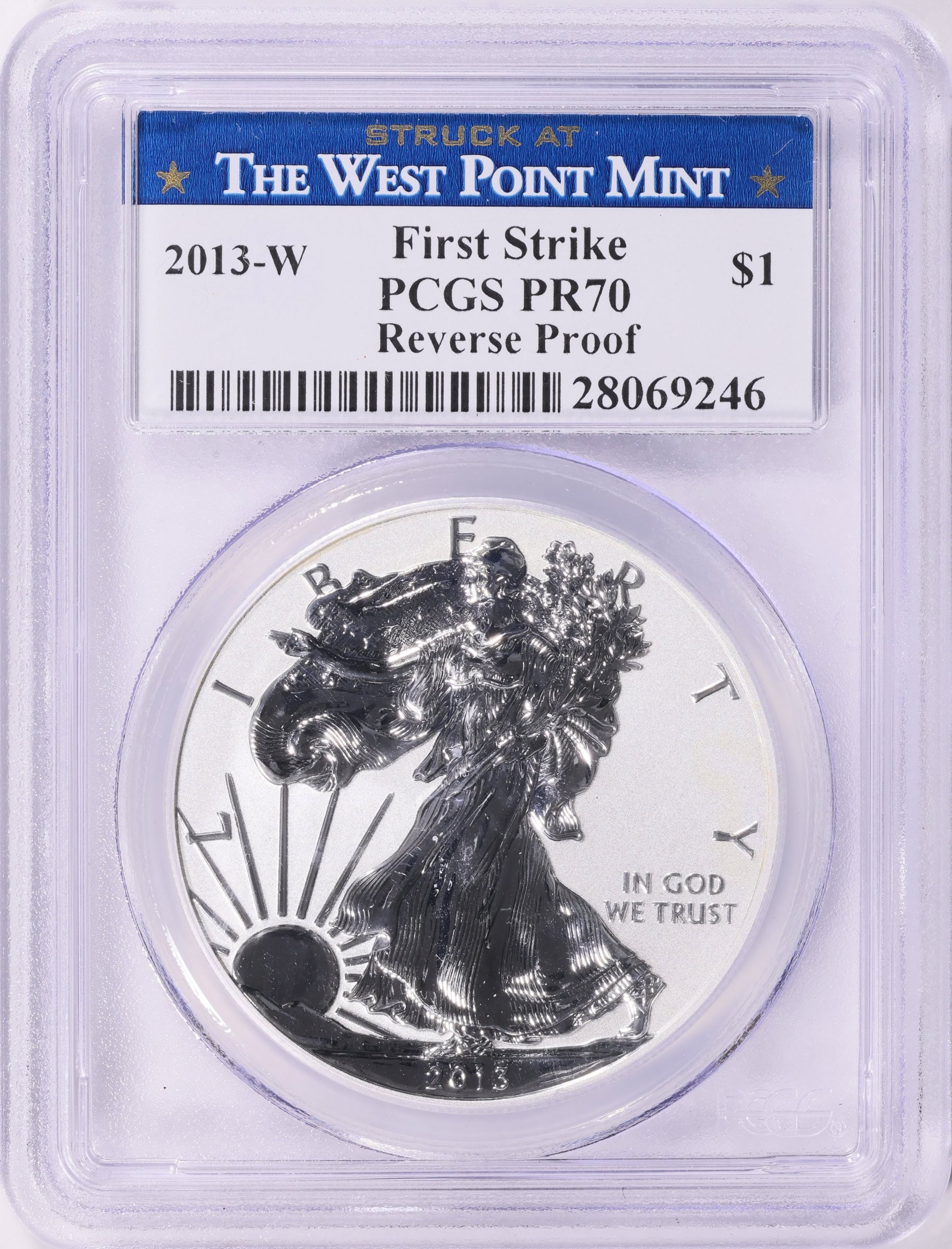 2013-W 1 oz American Silver Eagle PCGS PR-70 FS Rev Proof