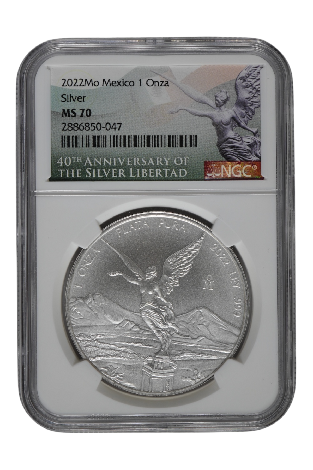 2022-Mo 1 oz Mexico Silver Libertad NGC MS 70