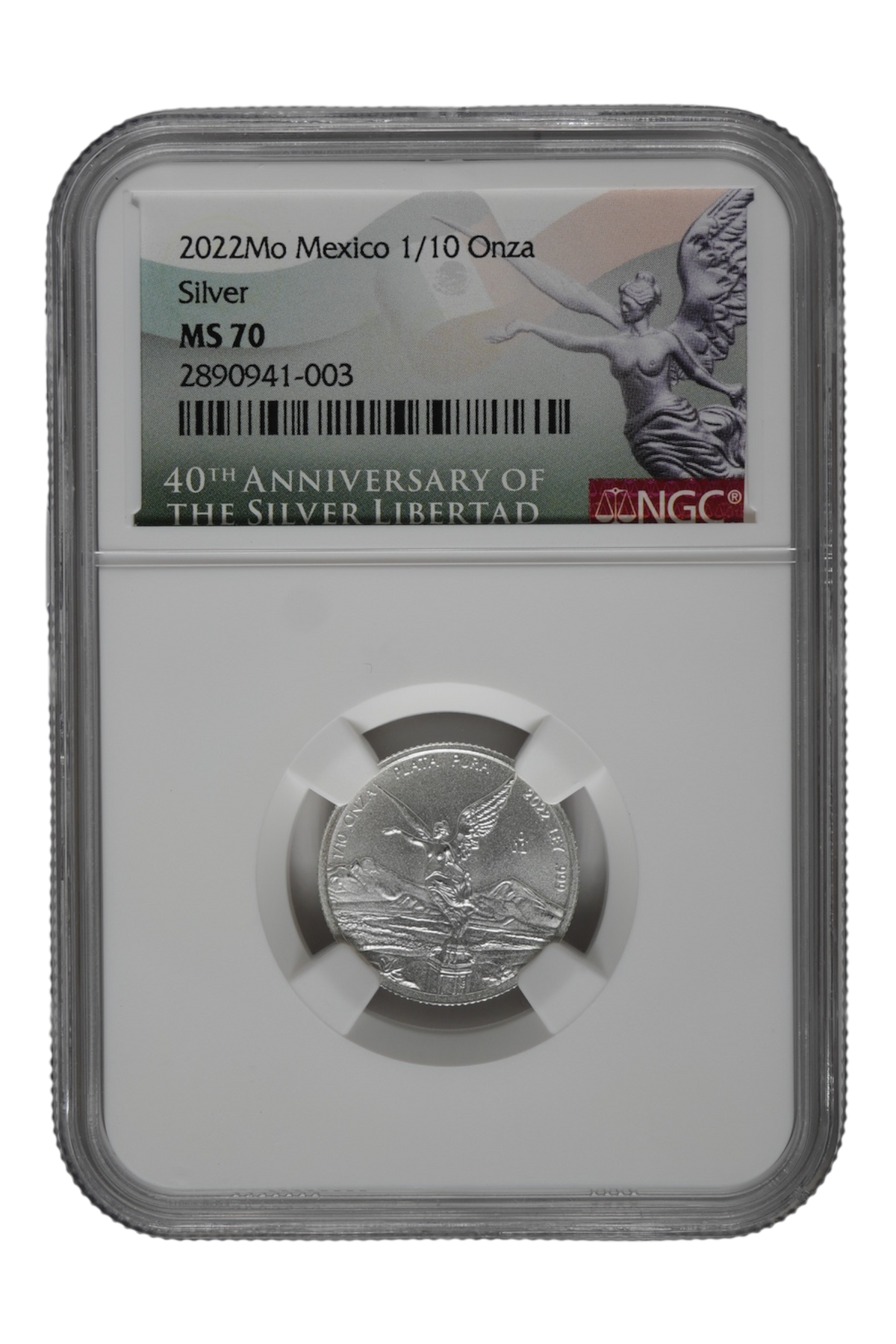 2022-Mo 1/10 oz Mexico Silver Libertad NGC MS 70