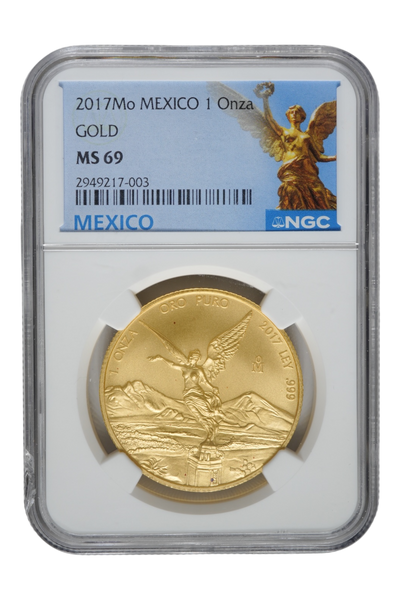 2017-Mo 1 oz Gold Mexico Libertad NGC MS-69