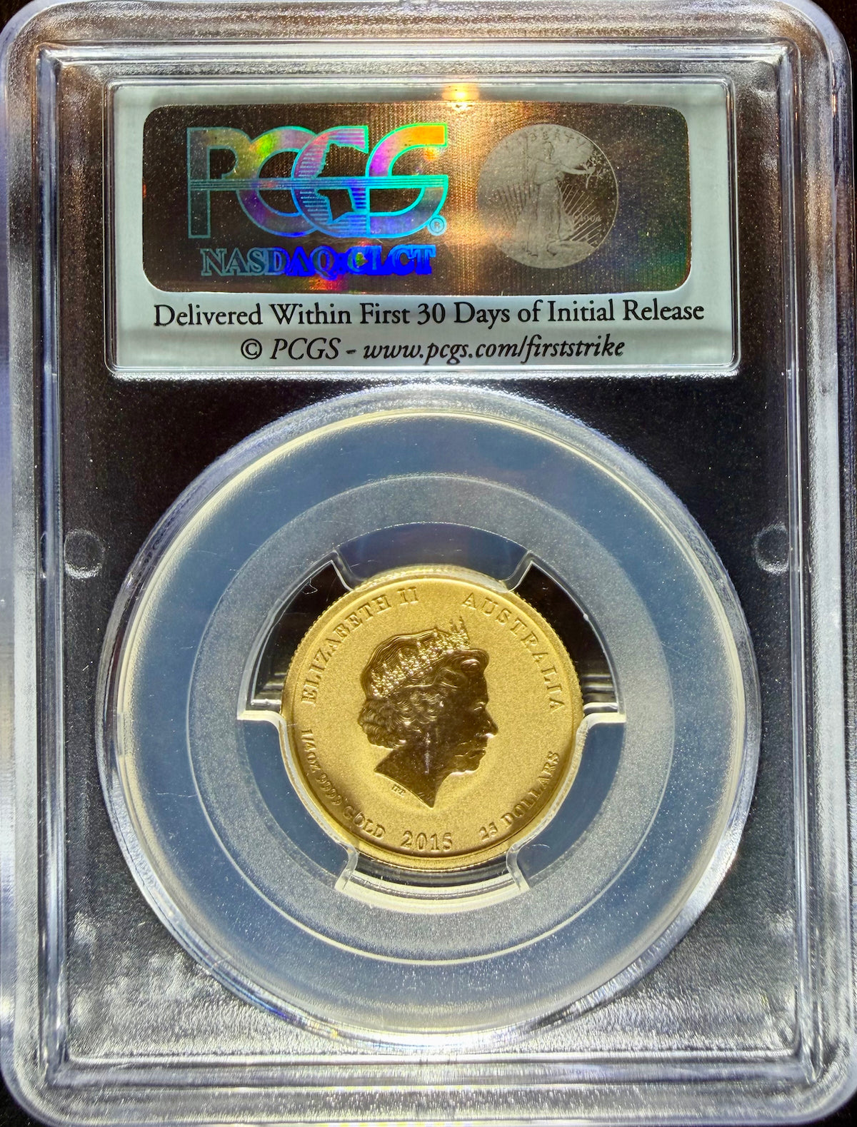 2015 1/4 oz Gold Australia Lunar Goat PCGS MS-70