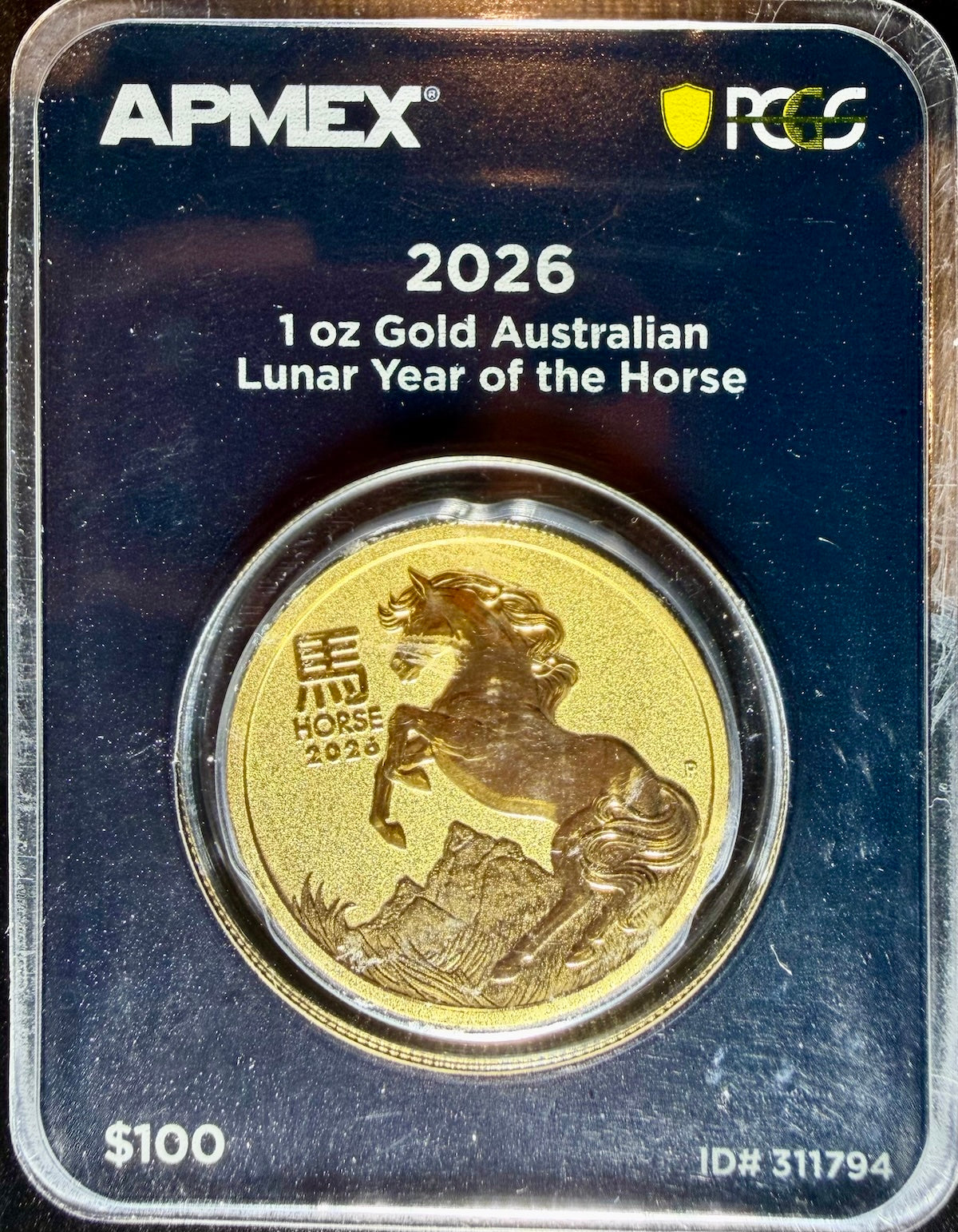 2026 1 oz Gold Australia Lunar Horse MD Premier BU