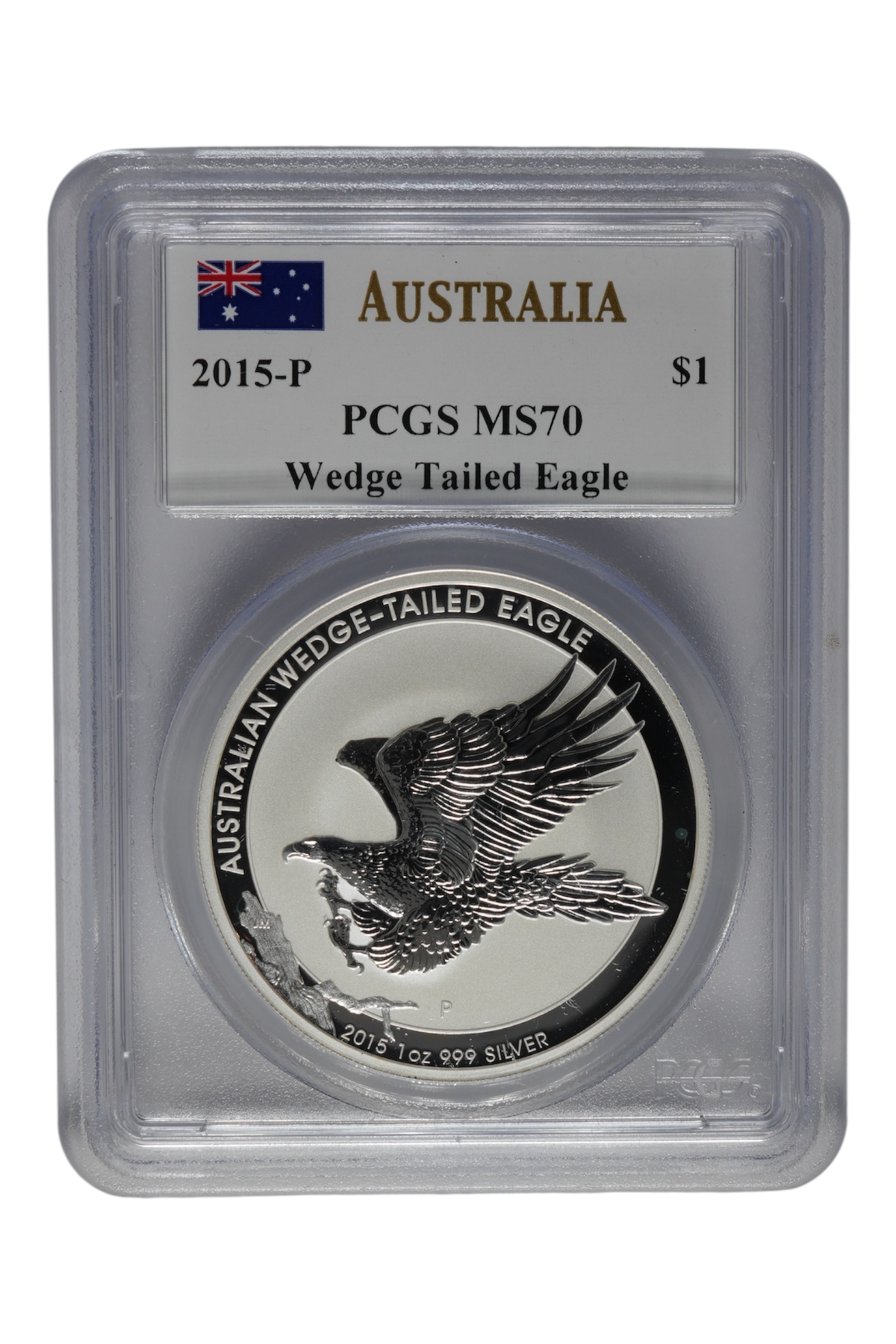 2015 1 oz Australia Silver Wedge Tailed Eagle PCGS MS 70