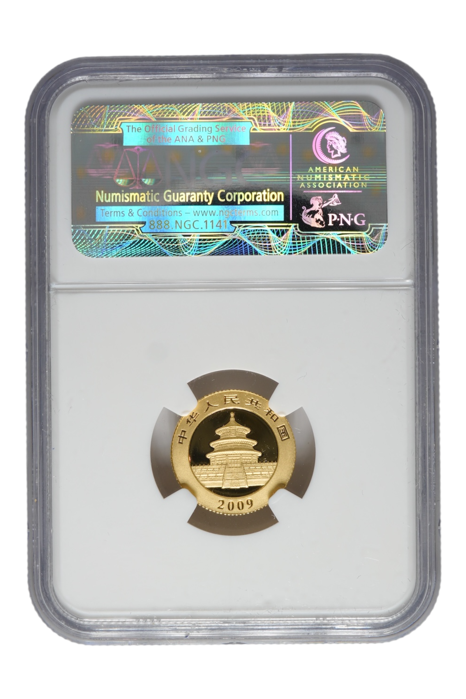 2009 0.0999 oz Chinese Gold Panda NGC MS 69