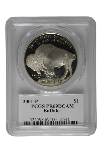 2001-P American Buffalo $1 PCGS PR69DCAM (Moy Signed)