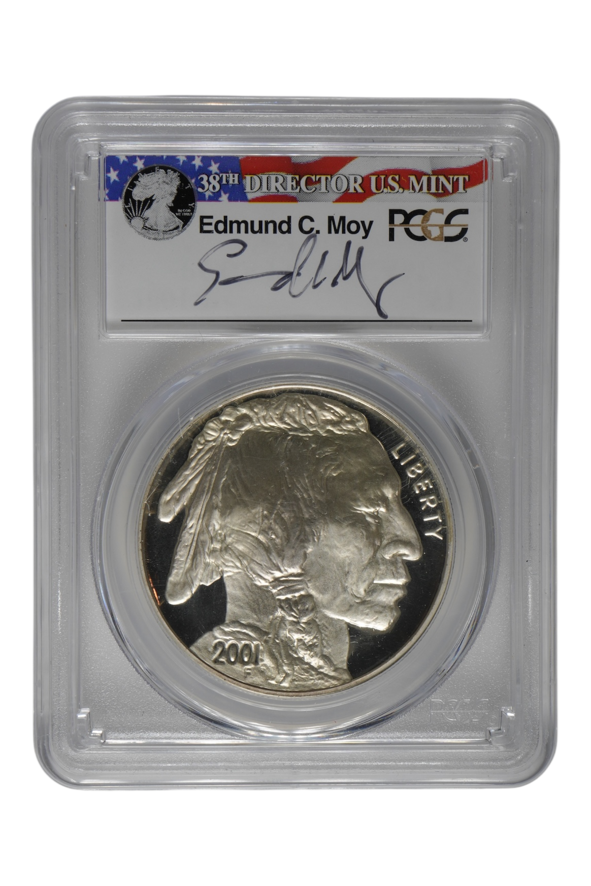 2001-P American Buffalo $1 PCGS PR69DCAM (Moy Signed)