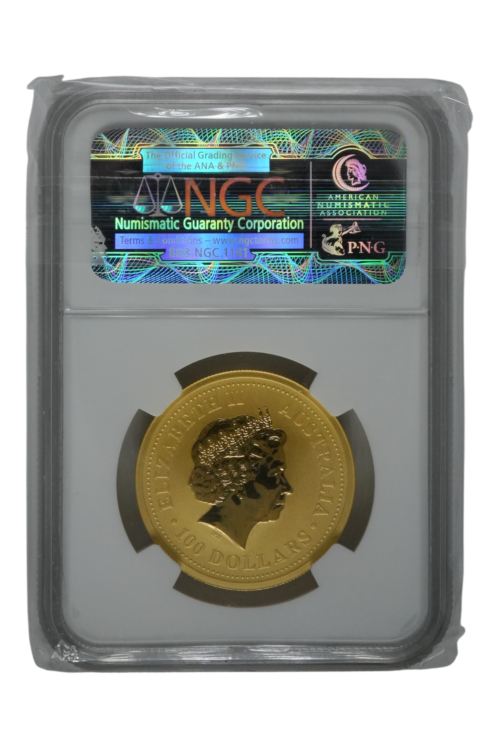 2006 1 oz Gold Australia Lunar Dog NGC MS 70