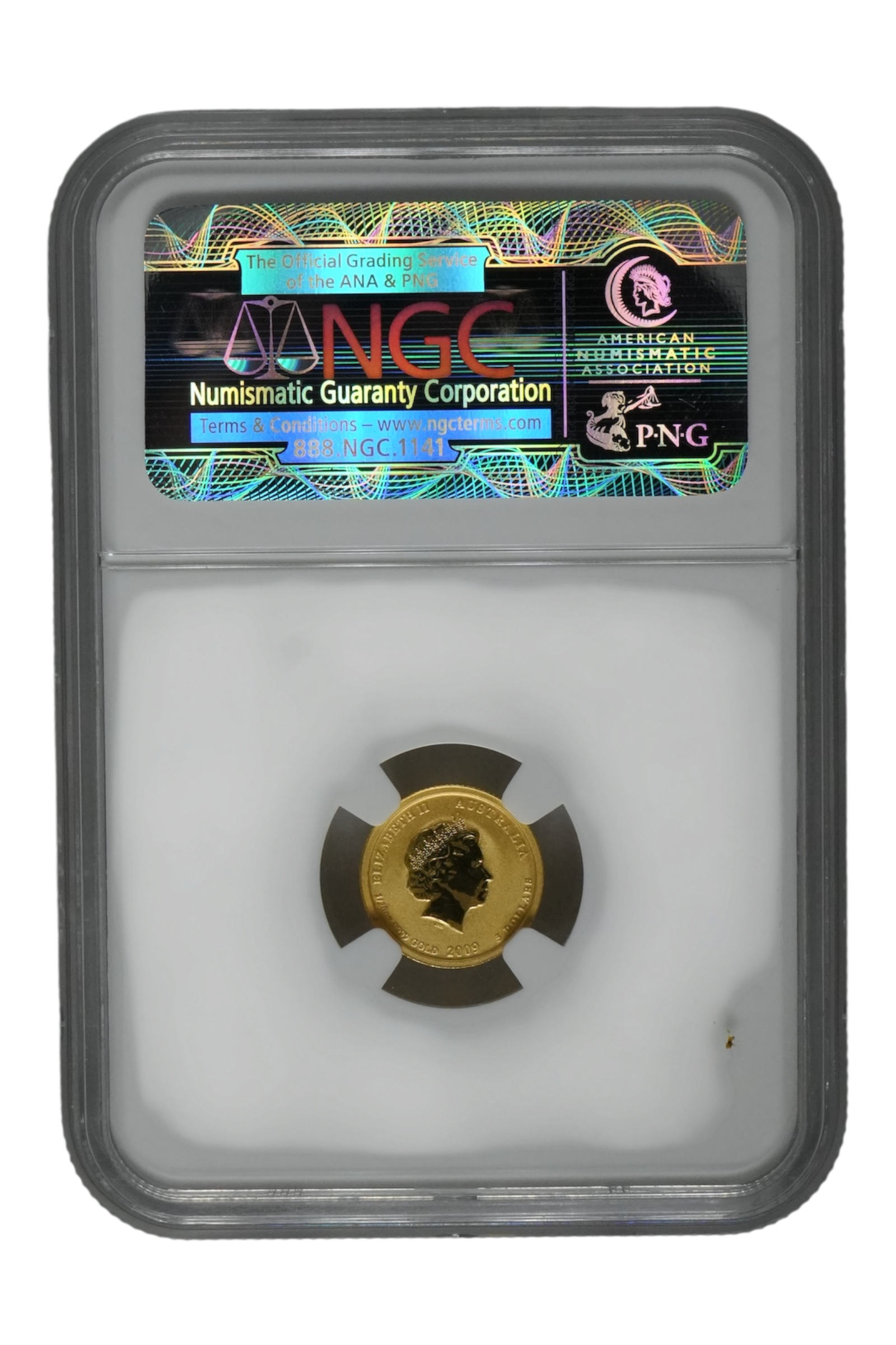 2009 1/20 oz Gold Australia Lunar Ox NGC MS 70