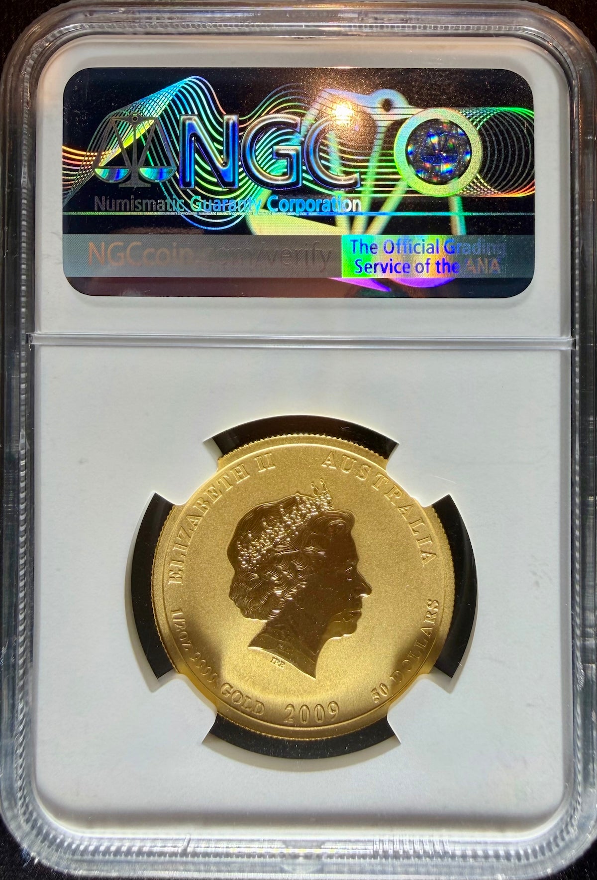 2009-P 1/2 oz Gold Australia Lunar Ox NGC MS 69 Colorized