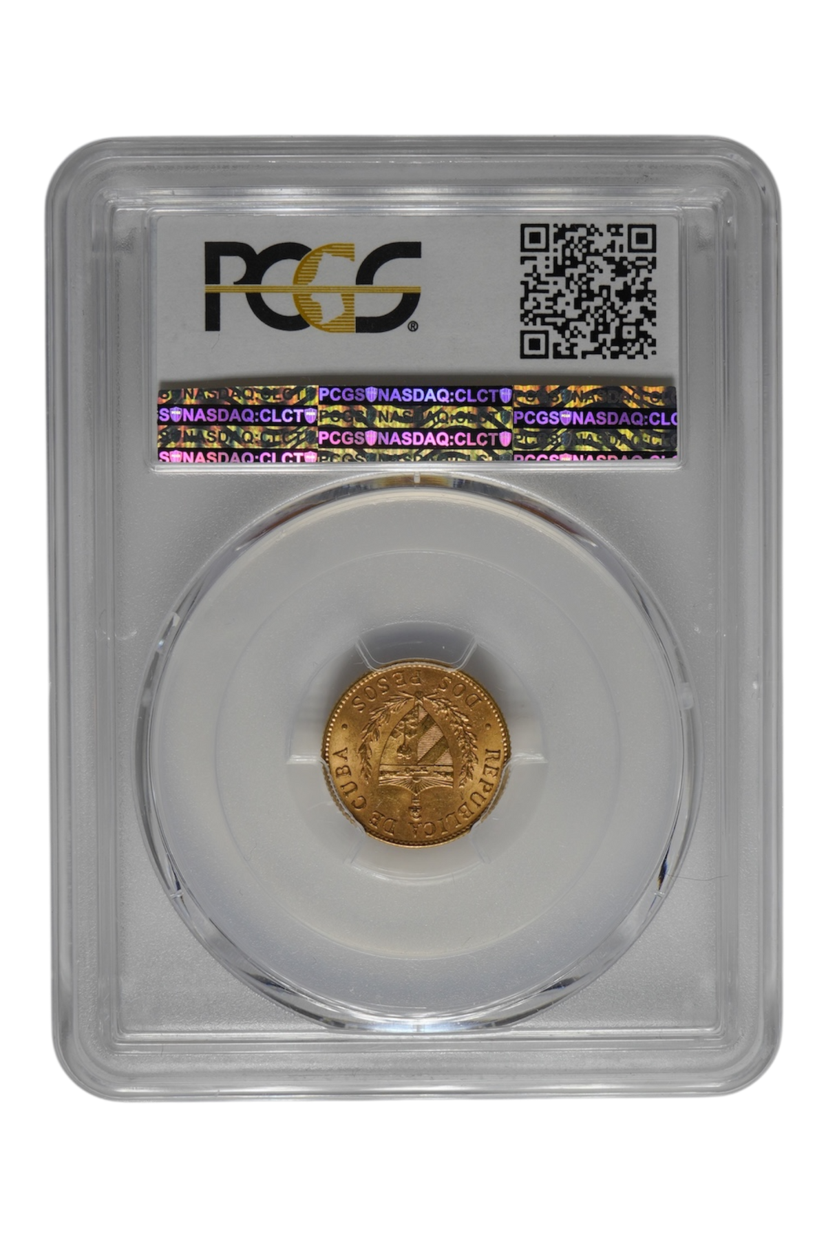 Cuba 1916 Gold 2 Pesos PCGS MS-63