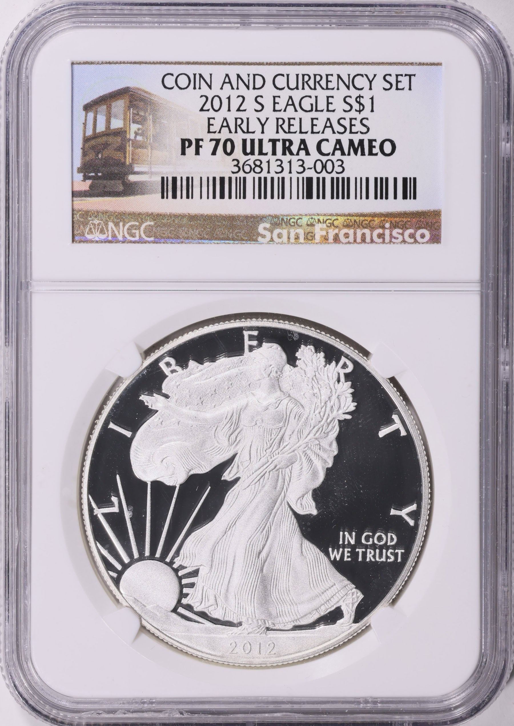 2012-S 1 oz American Silver Eagle NGC PF 70 UCAM