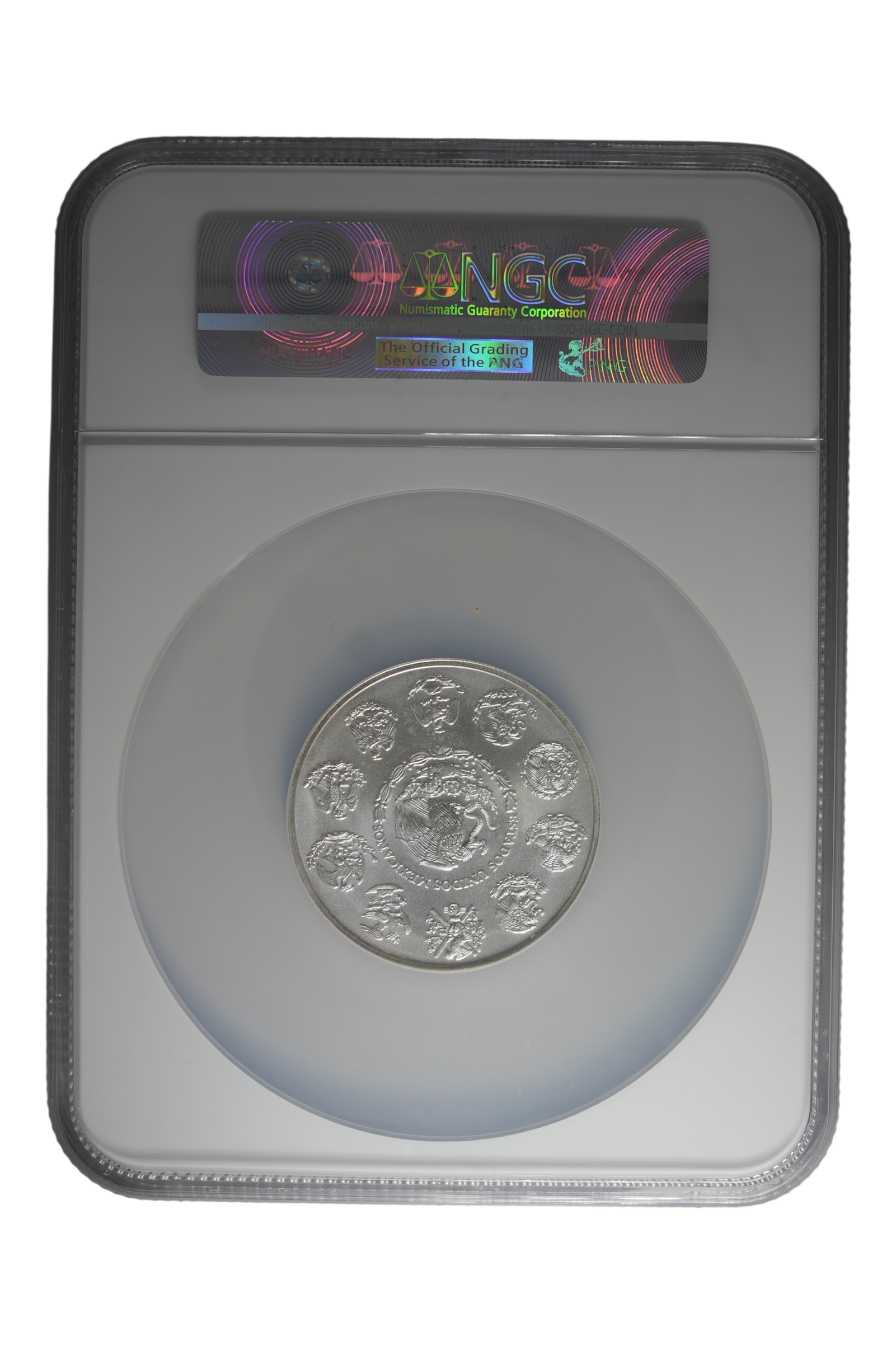2015-Mo 2 oz Silver Mexico Libertad NGC MS 68
