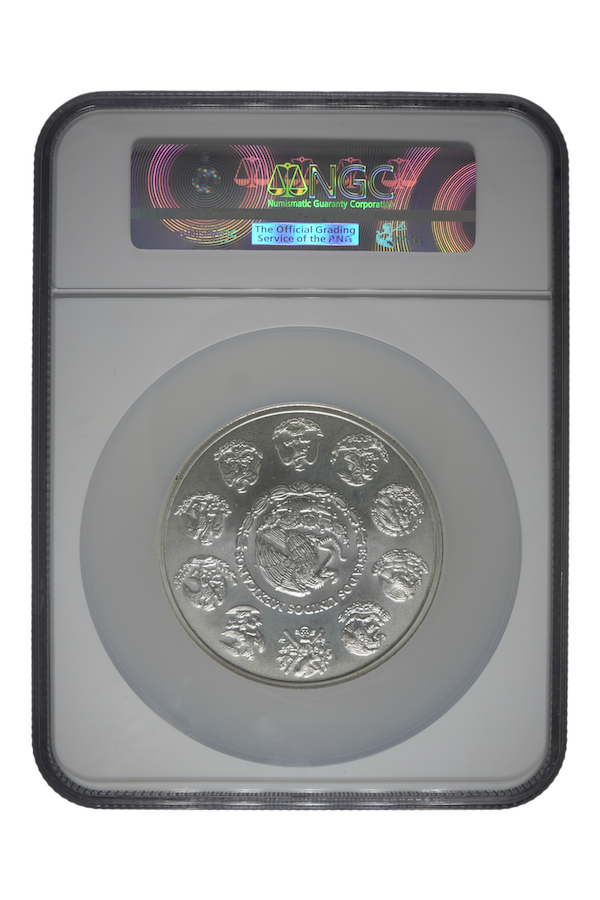 2009-Mo 5 oz Silver Mexico Libertad NGC MS 66