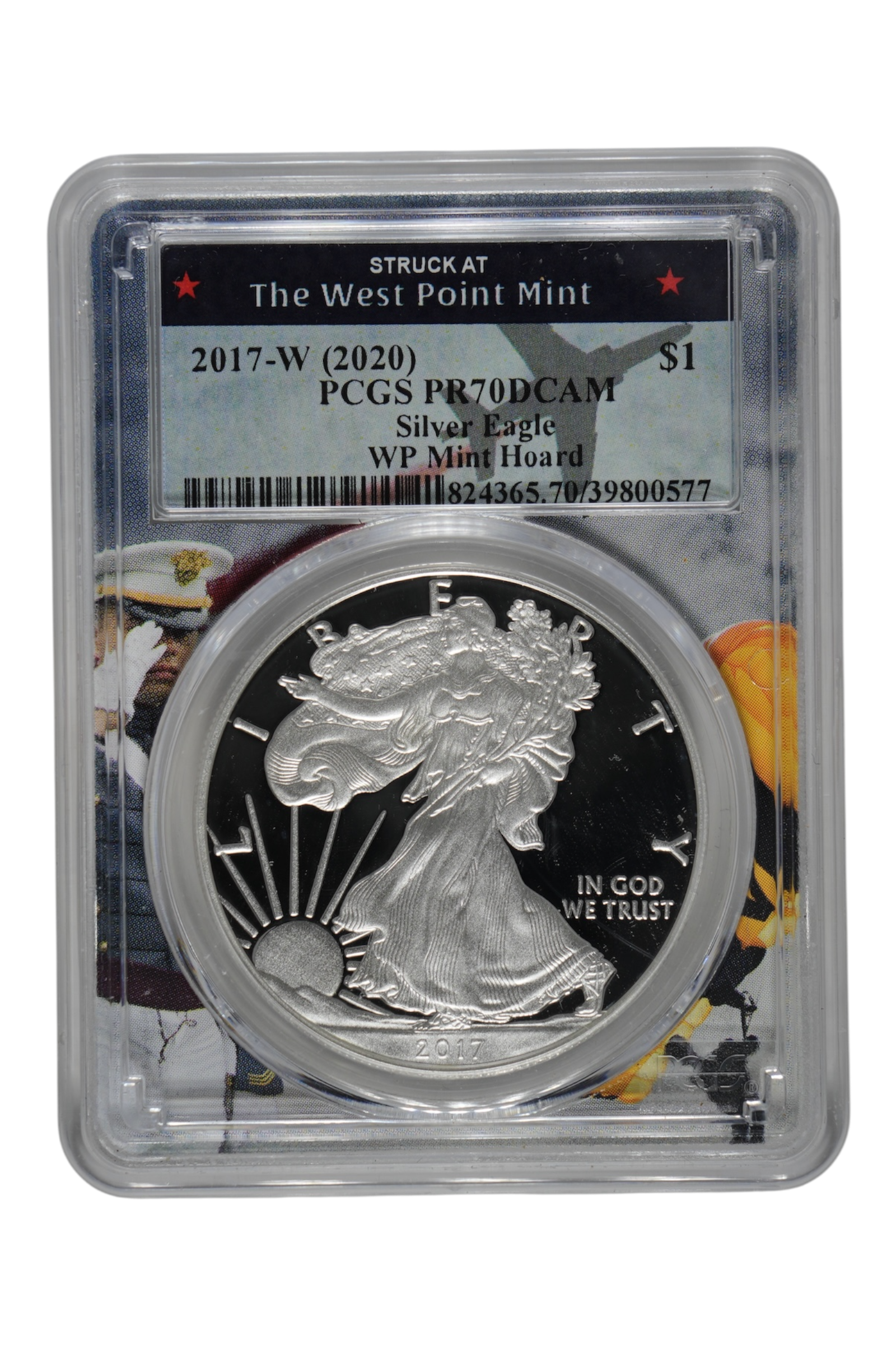 2017-W (2020) 1 oz Silver Eagle West Point Mint Hoard PCGS PR 70 DCAM