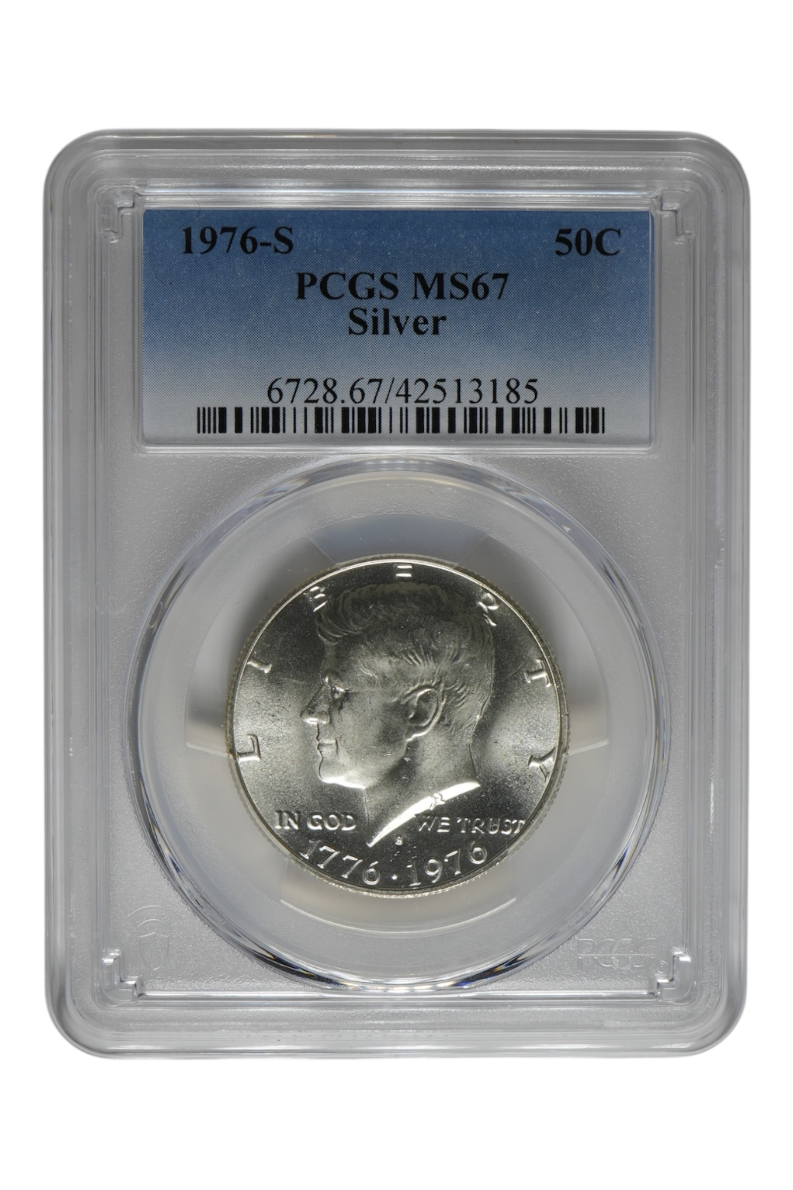 1976-S Kennedy Half Silver PCGS MS67