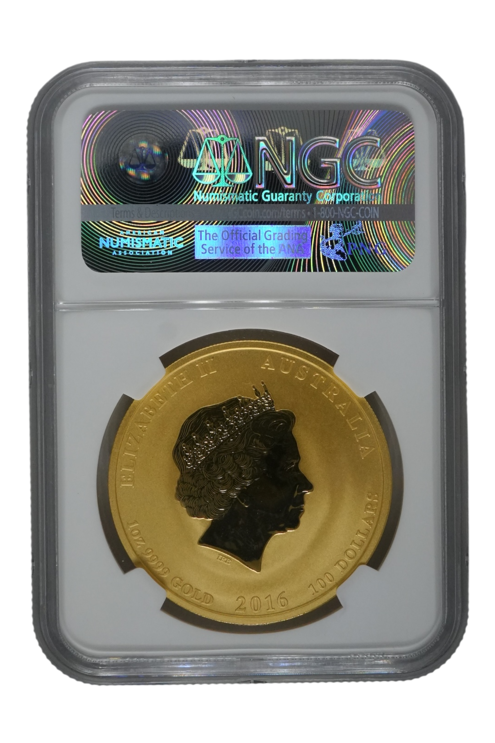 2016 1 oz Gold Australia Lunar Monkey NGC MS 69