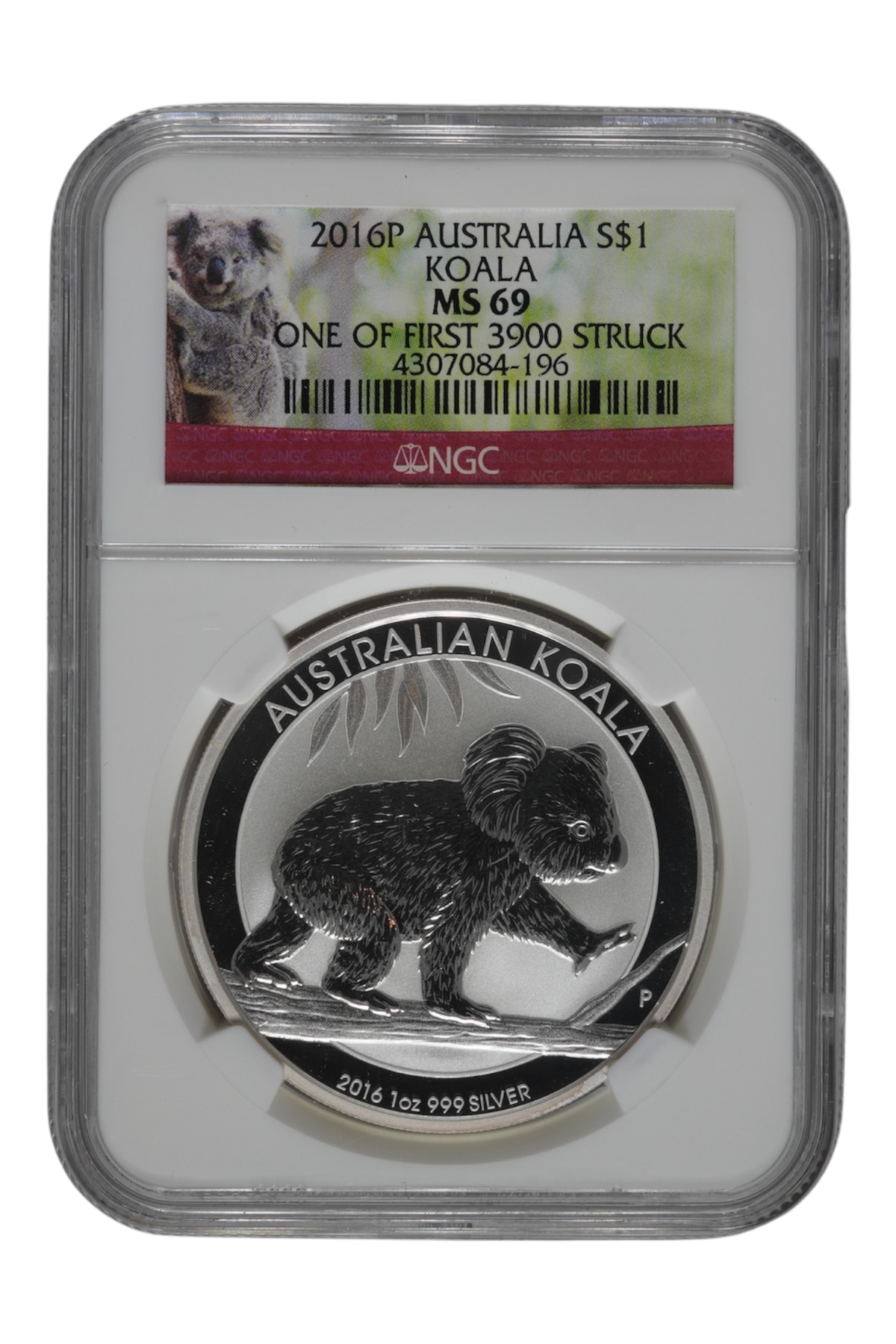 2016-P 1 oz Australia Silver Koala NGC MS 69