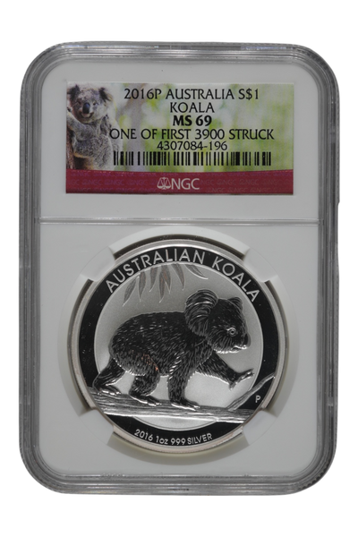 2016-P 1 oz Australia Silver Koala NGC MS 69