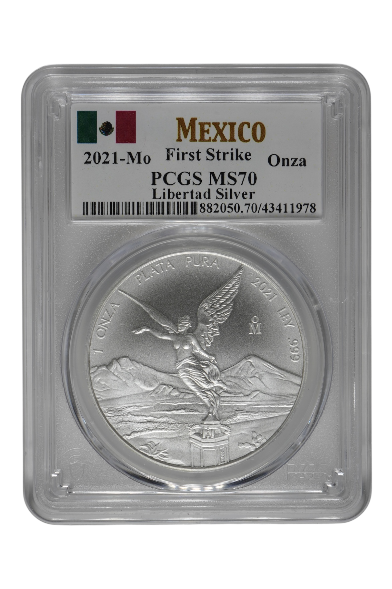 Mexico 2021-Mo Onza Libertad FS PCGS MS70