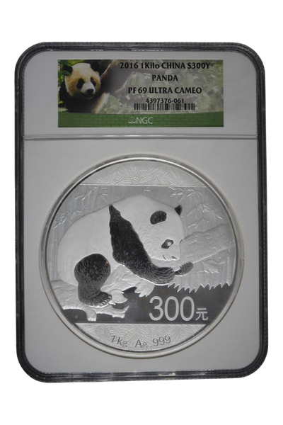 2016 1 kg China Silver Panda NGC PF 69 UC