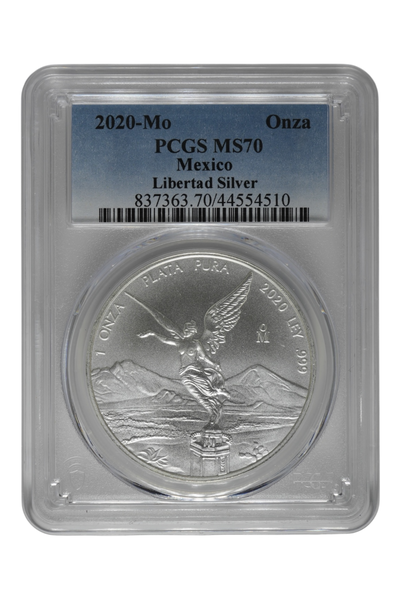 Mexico 2020-Mo Onza Libertad PCGS MS70