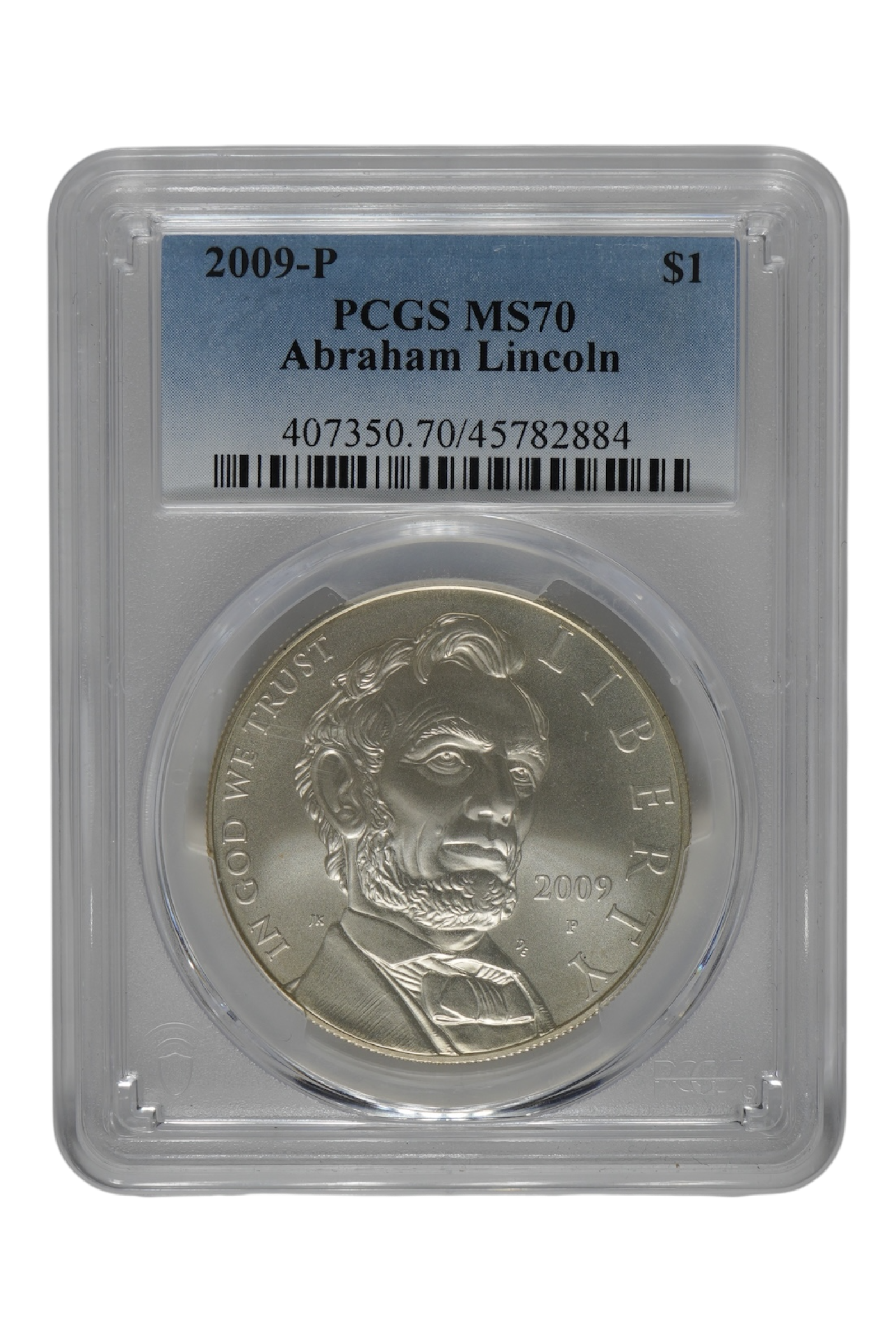 2009-P Abraham Lincoln Commemorative Silver Dollar PCGS MS-70