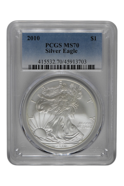 2010 1 oz American Silver Eagle PCGS MS 70