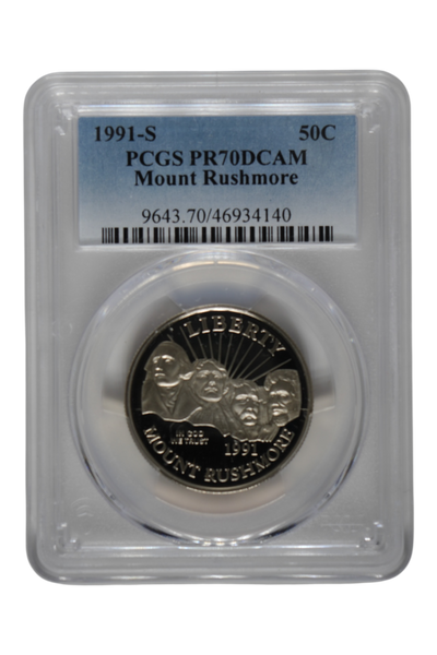 1991-S Mount Rushmore Clad Half Dollar PCGS PR 70 DCAM