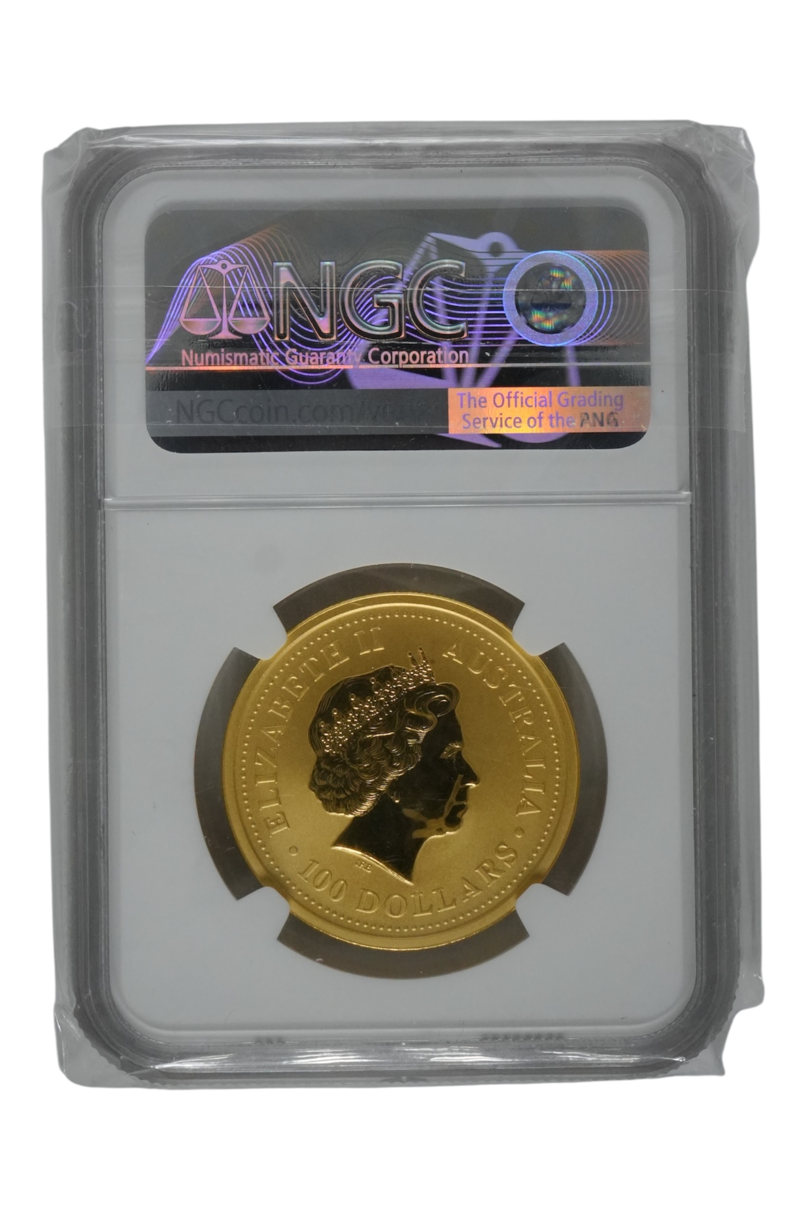 2003 1 oz Gold Australia Lunar Goat NGC MS 70